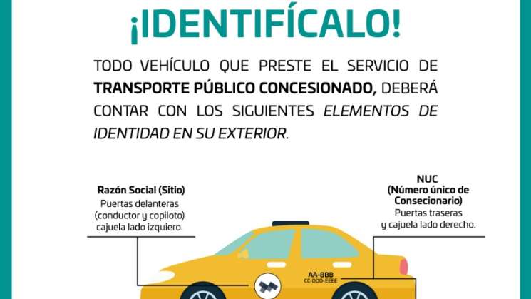 Semovi da a conocer identidad de vehículos concesionados