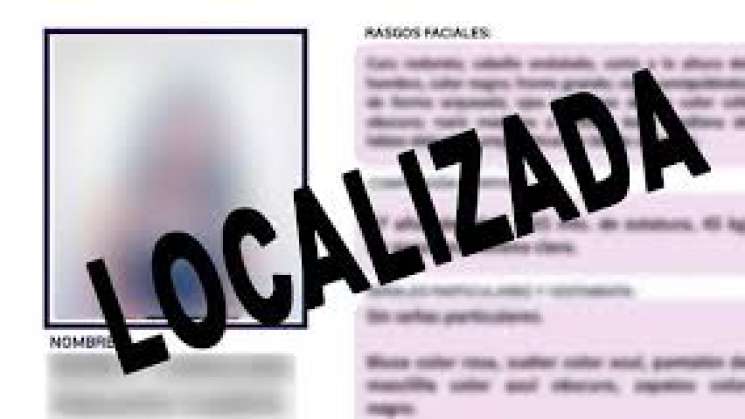  Localizan a adolescente reportada como desaparecida en Pinotepa