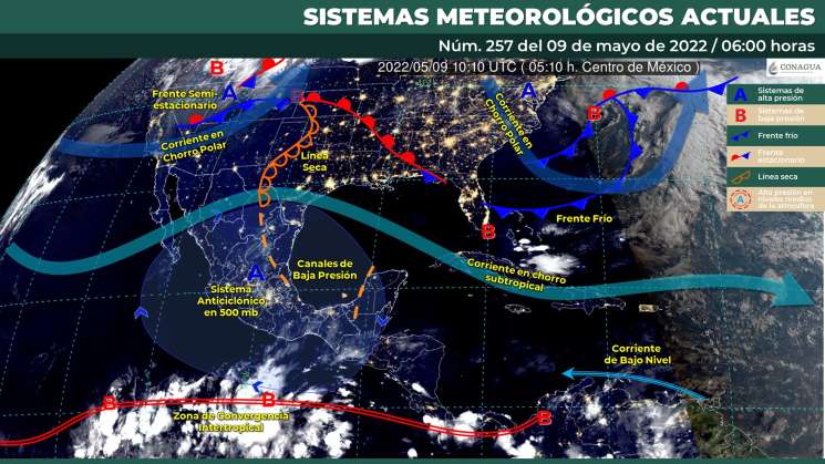 Norte en el Istmo, lluvias aisladas y clima cálido en la costa