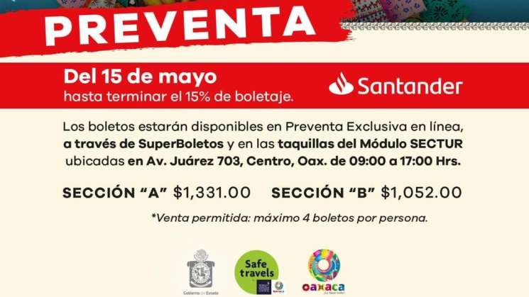 Inicia preventa de boletos para la Guelaguetza 2022  