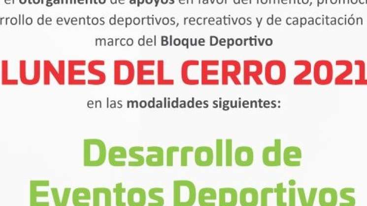 Invitan a ser parte del “Bloque Deportivo Lunes del Cerro 2022”  