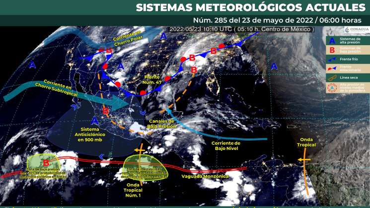 Sistema anticiclónico provoca altas temperaturas en Oaxaca