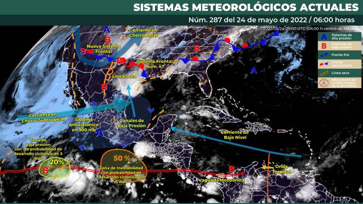 Habra lluvias y chubascos en regiones de Oaxaca, costa cálida