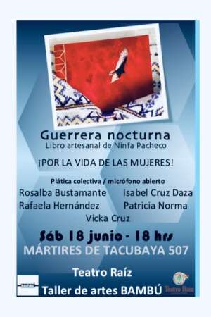 “Guerrera Nocturna” presentación de libro