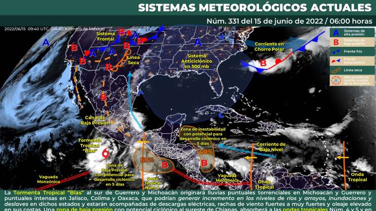 Ondas tropicales causan lluvias torrenciales en Oaxaca