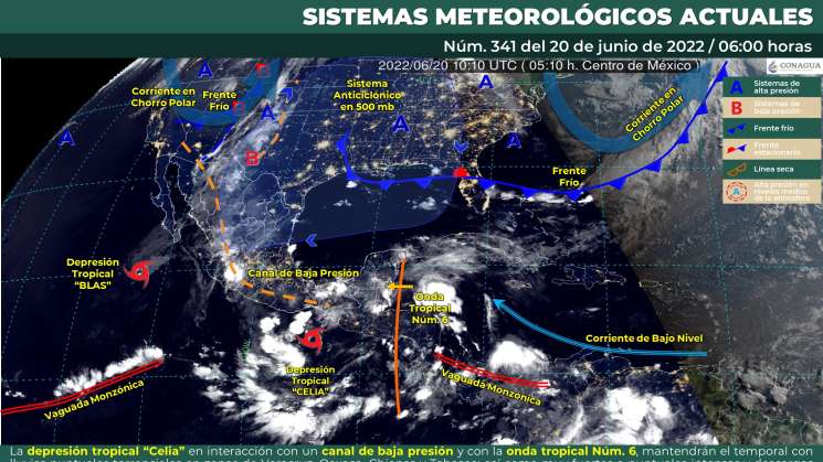 Anuncia SMN lluvias torrenciales en Oaxaca