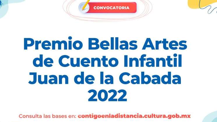 Convoca INBAL al Premio Bellas Artes de Cuento Infantil 