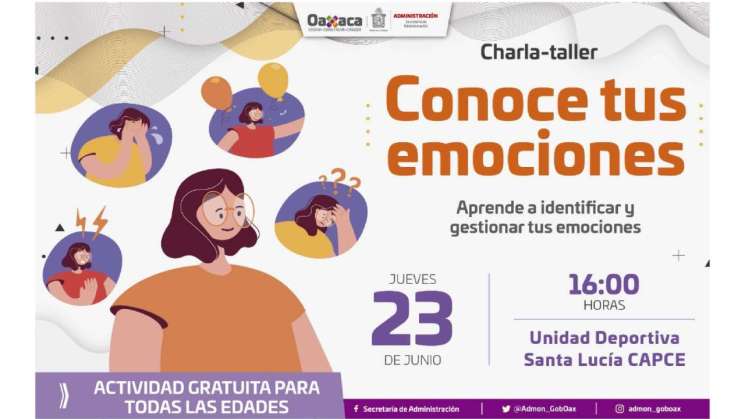 Invitan al Taller  “Conoce tus emociones” en el Parque CAPCE