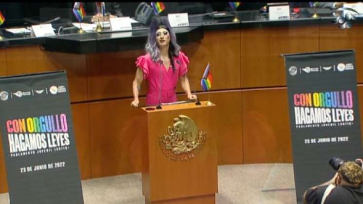 Drag Queen toma la tribuna del Senado a favor de la inclusión