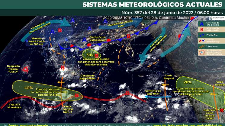 Seguirán nublados y lluvias en Oaxaca, caluroso en costas