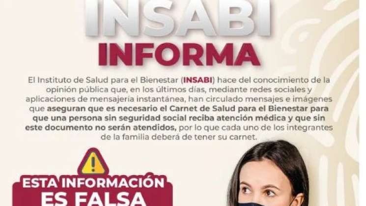 Desmienten registro y uso de carnet para ingresar a Insabi