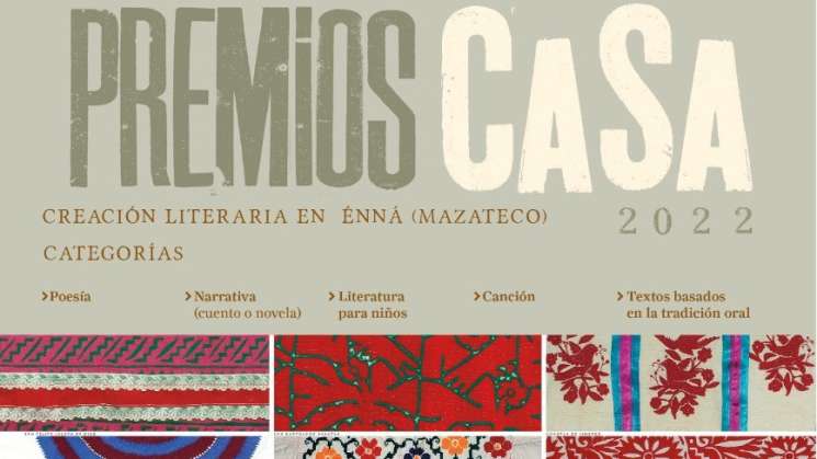 Inbal y Premios CaSa promueven creación literaria en mazateco