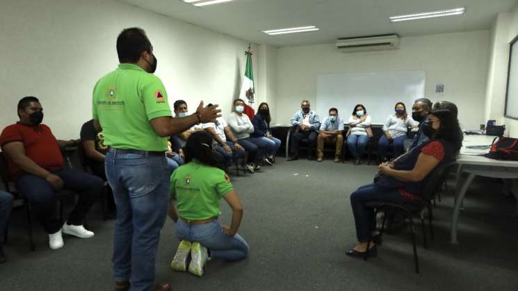 Brigadistas de Ciudad Judicial en curso evacuación de inmuebles 