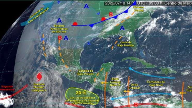 Onda tropical 13 mantendrá aguaceros y chubascos en Oaxaca