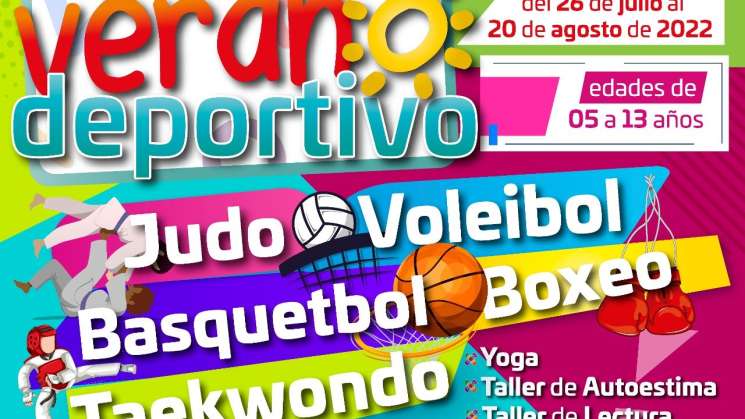 Invitan a Niñ@s a inscribirse en cursos del “Verano Deportivo” 