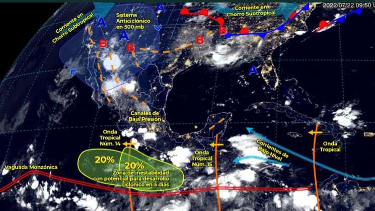 Onda Tropical causa 15 tormentas eléctricas,cálido en costa:CEPCO