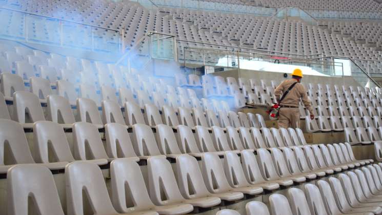 Refuerza SSO vigilancia sanitaria y fumigación en Auditorio