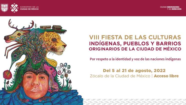 Oaxaca en Vlll Fiesta de las Culturas Indígenas en Zócalo de CDMX