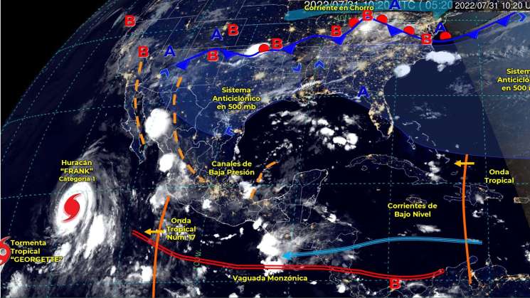 Sierra Sur y Mixteca con mayor presencia de tormentas en Oaxaca