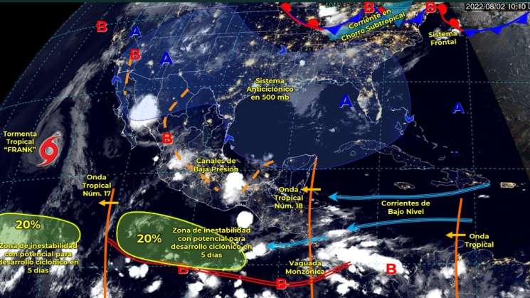 Prevalecerán condiciones de tormentas aisladas en Oaxaca: CEPCO