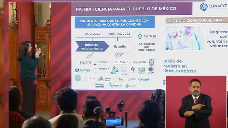 Conacyt: Vacuna Patria está en su última fase