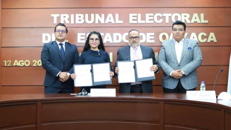 Firman TEEO y OGAIPO convenio para promover transparencia 