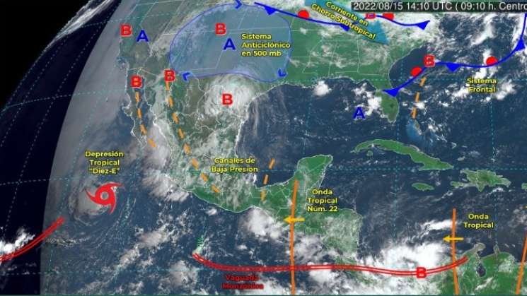 Pronostica CEPCO lluvias moderadas a fuertes en Oaxaca