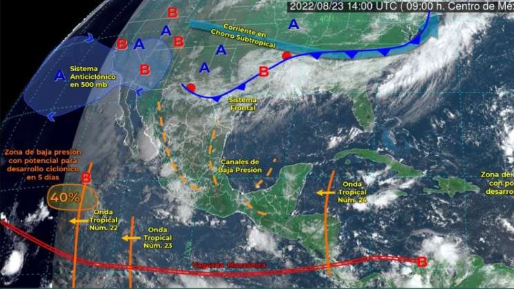 Reforzará onda tropical 24 temporal de lluvias en Oaxaca  