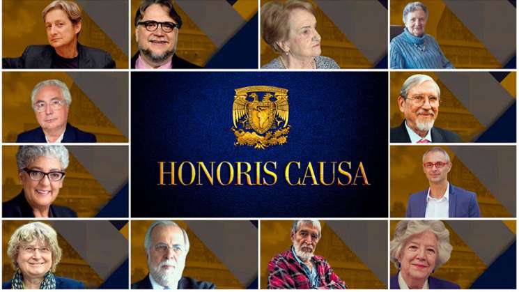 UNAM otorgará grado Doctor Honoris Causa a 12 personalidades  