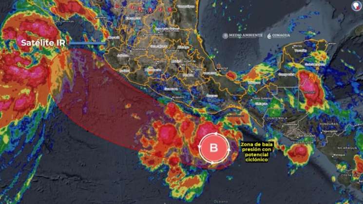 Baja Presión  incrementarán precipitaciones en Oaxaca: CEPCO 