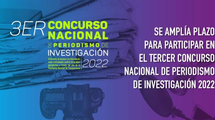 Concurso Nacional de Periodismo extiende convocatoria