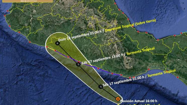 Tormenta “Lester” y onda tropical causan lluvias en Oaxaca