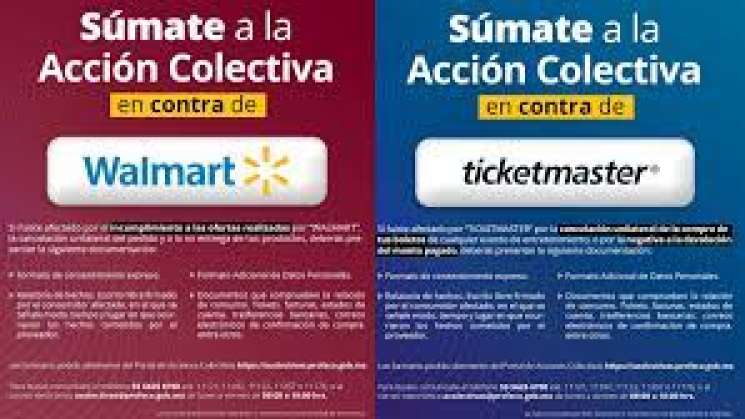 Profeco pide  acciones colectivas contra Ticketmaster y Walmart