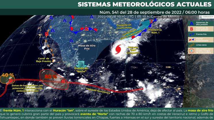  Inestabilidad en niveles altos causan lluvias en Oaxaca