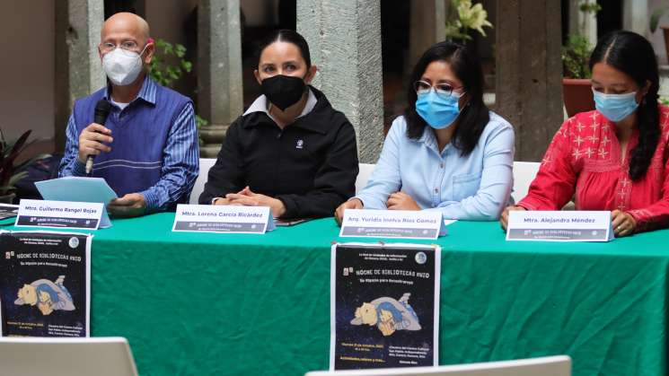 21 de octubre, VI Noche de Bibliotecas en Oaxaca