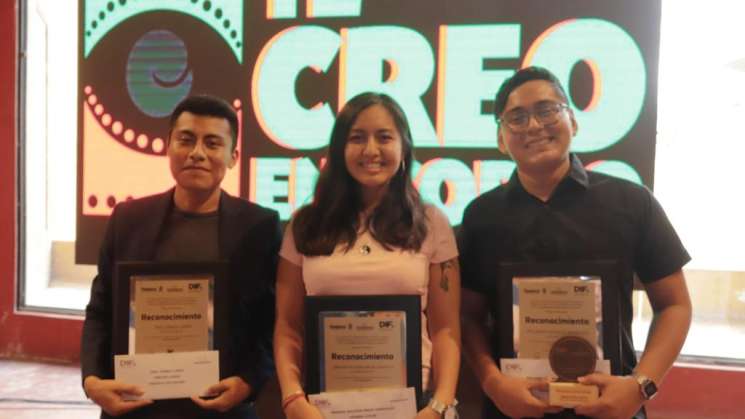 DIF Oaxaca premia a ganadores del concurso “Te Creo en Corto