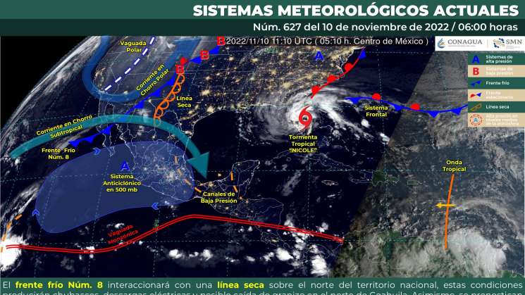 Sistema anticiclónico genera clima despejado y caluroso en Oaxaca