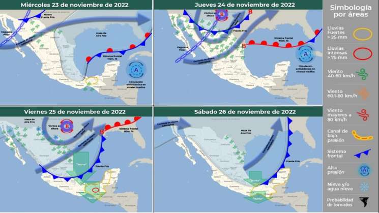 Anuncia CEPCO clima invernal más activo en Oaxaca