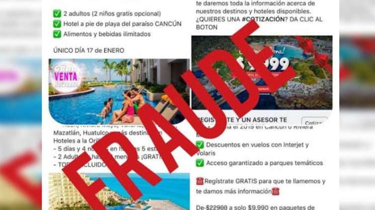 SSC alerta de agencias de turísticas fraudulentas 