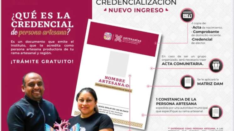 Gobierno de Oaxaca iniciará credencialización para artesanas