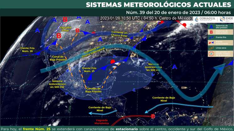 Sigue ingreso de humedad causando nublados y lluvias en Oaxaca