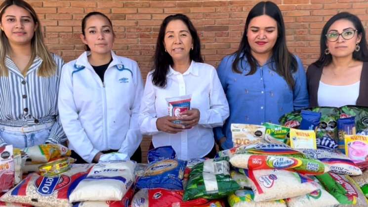 Entregan alimentos de canasta básica a casas hogar del  DIF    