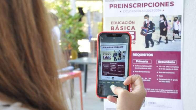 En febrero son preinscripciones a Educación Básica 2023-24