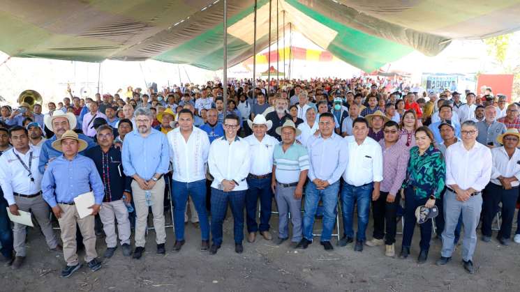 Gobierno de Oaxaca, aporta mas para el desarrollo del campo