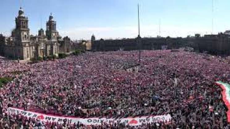 90 mil personas se reunieron en Zócalo : Gobierno de CDMX