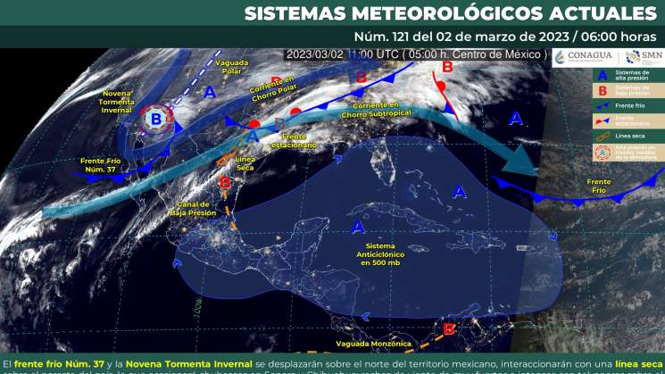 Ingreso de humedad provoca lluvias aisladas en Oaxaca