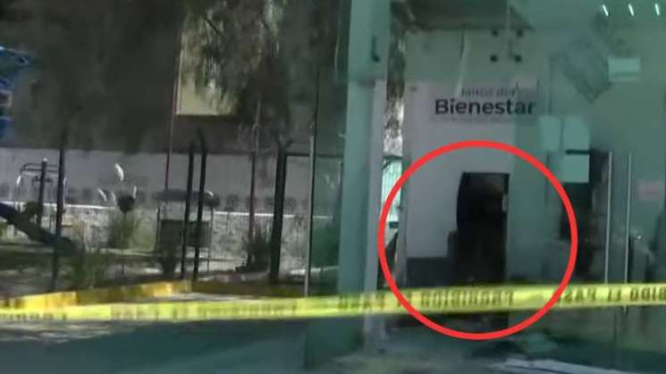 Detona explosivo en cajero de Banco del Bienestar en Edomex