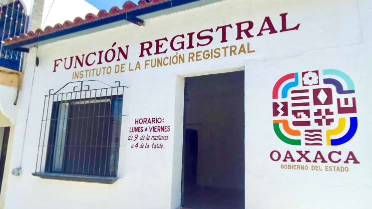 Reabre IFREO Registraduría en Teotitlán de Flores Magón  Durante