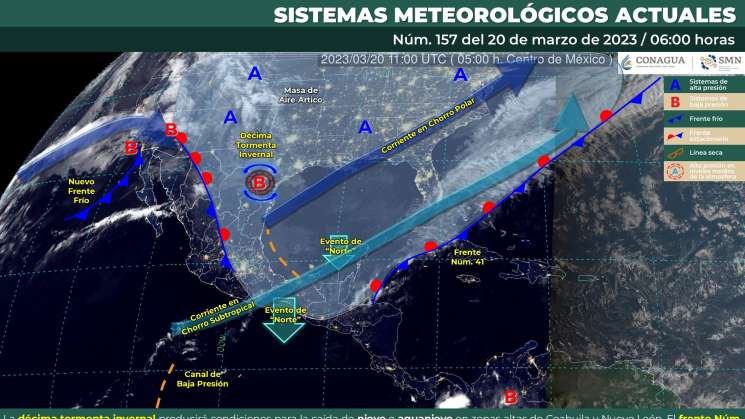 Se mantendrán lluvias en Oaxaca por canal de baja presión