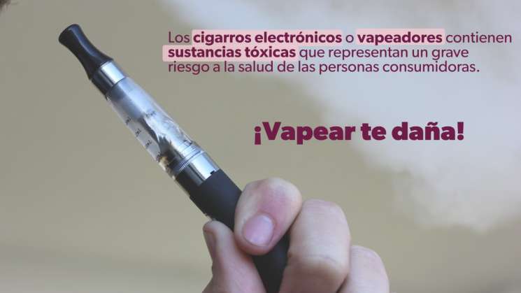 Coprisem exhorta a no consumir vapeadores por nocivos